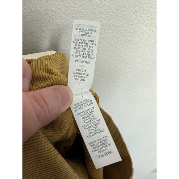 Aerie Medium OFFLINE Seamless Cable High Waisted Leggings 7/8 Washed Gold NWT - Picture 10 of 12